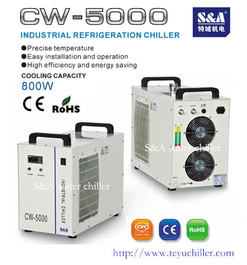 Temperature controlled water chiller for lab